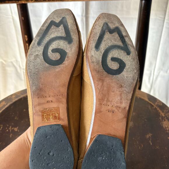 M. Gemi Tan Suede Leather Loafer The Katia Size 40.5 US 10 Made in Italy Shoes - Picture 9 of 9